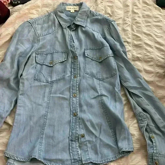 CLOTH AND STONE - DENIM SHIRT - WOMEN'S XS - Picture 1 of 5